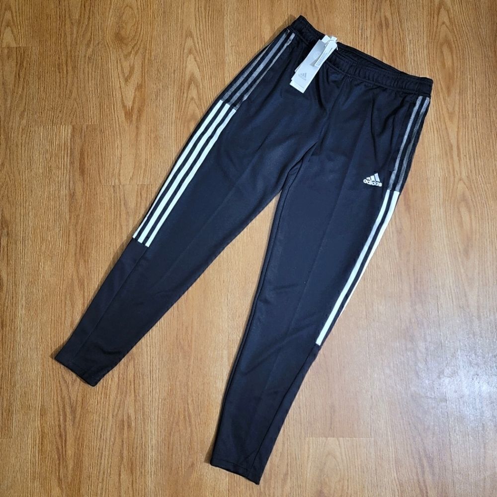 Adidas Tiro Track Pants Women's Size Small S Black White Running Gym Originals